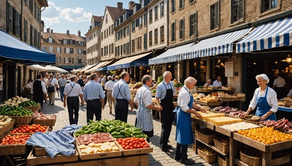 Marché bayonne : acteurs et organisation gastronomique locale